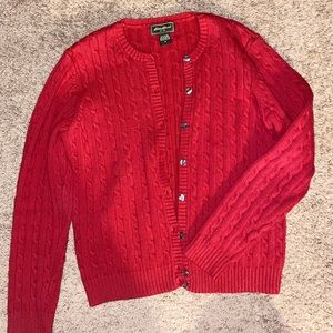 Eddie Bauer knitted button up sweater